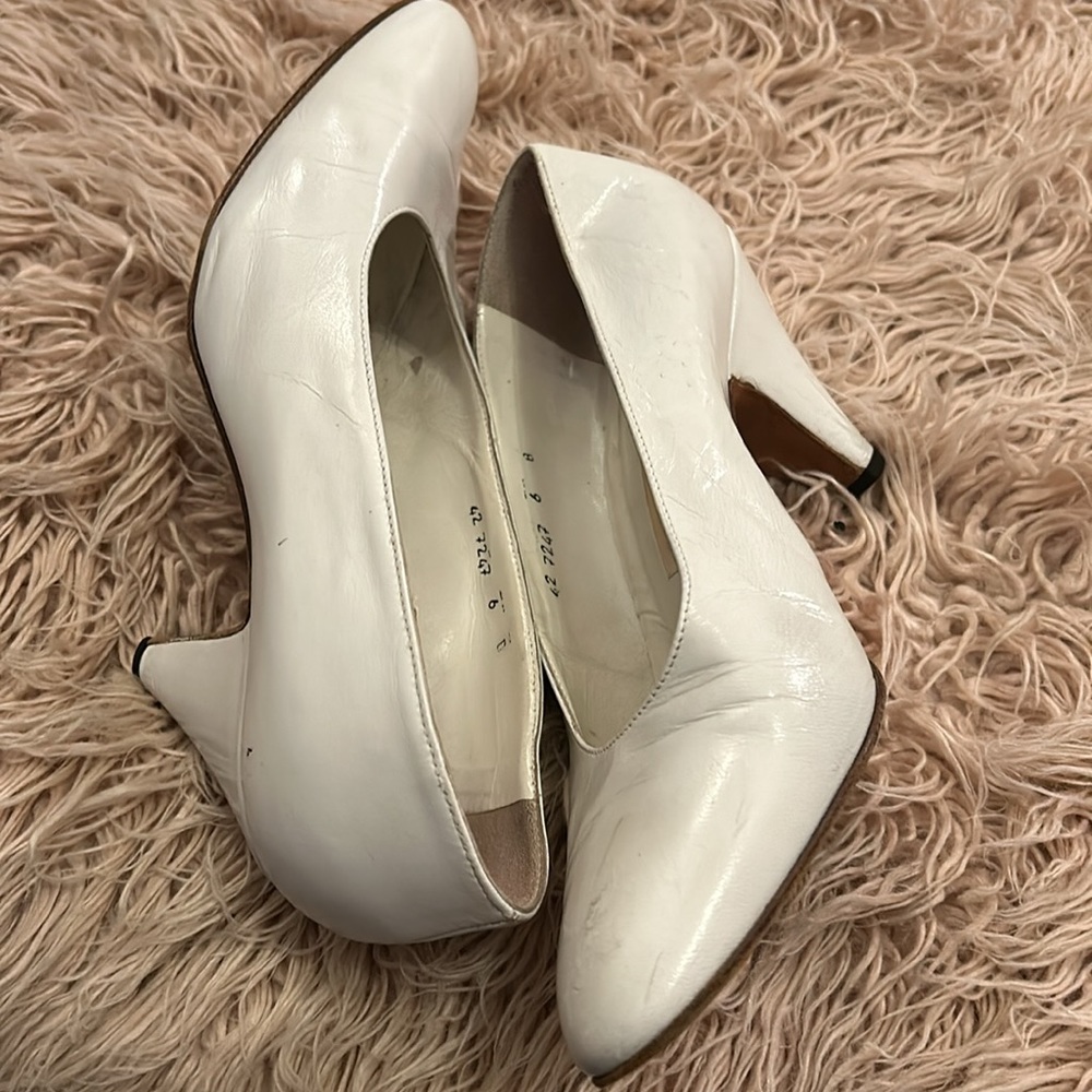 BOTTEGA VENETA WHITE PUMPS - Picture 4 of 8